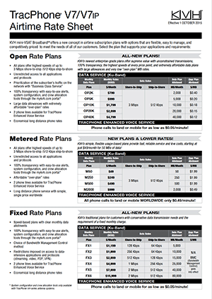TracPhone V7-IP Rate Sheet